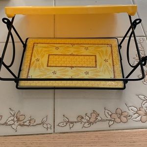 Temptations Loaf Pan Carrier , Trivet & Lid